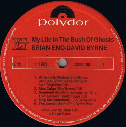 Brian Eno - David Byrne : My Life In The Bush Of Ghosts (LP, Album)