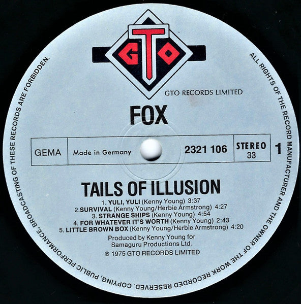 Fox (3) : Tails Of Illusion (LP, Album)