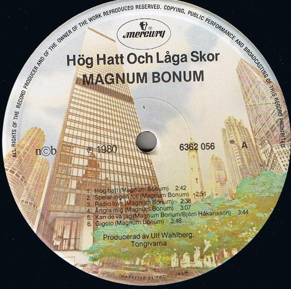 Magnum Bonum : Hög Hatt Och Låga Skor (LP, Album, Yel)