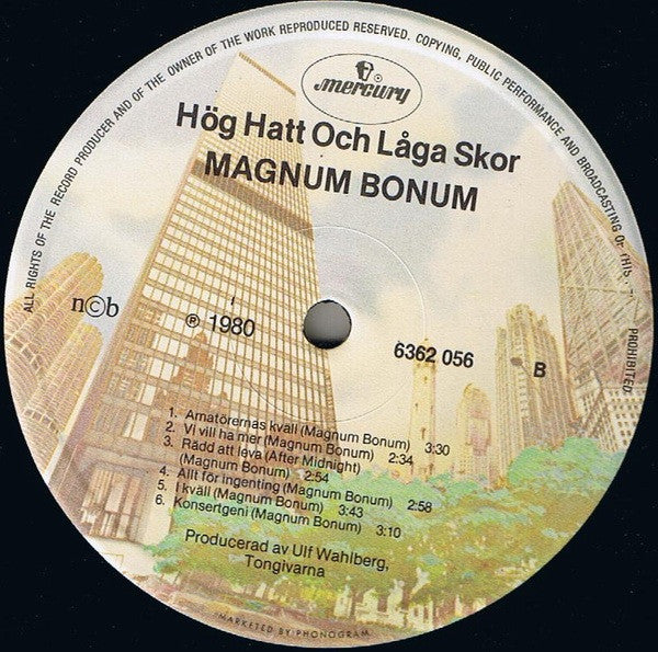 Magnum Bonum : Hög Hatt Och Låga Skor (LP, Album, Yel)