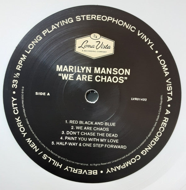 Marilyn Manson : We Are Chaos (LP, Album, Ltd, Whi)