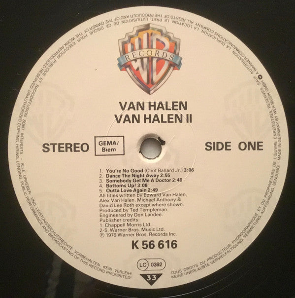 Van Halen : Van Halen II (LP, Album, RP)