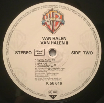 Van Halen : Van Halen II (LP, Album, RP)