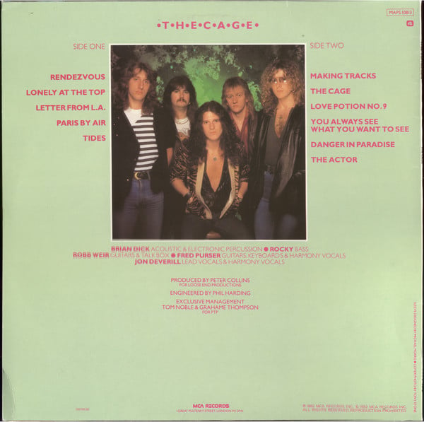 Tygers Of Pan Tang : The Cage (LP, Album)