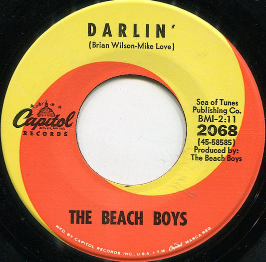 The Beach Boys : Darlin' / Here Today (7", Scr)