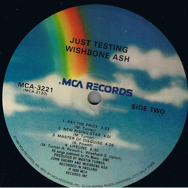 Wishbone Ash : Just Testing (LP, Album, Glo)