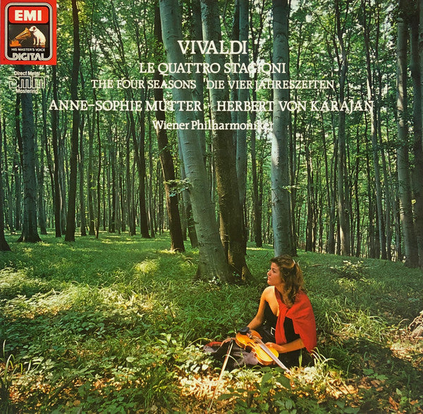 Vivaldi*, Anne-Sophie Mutter, Herbert Von Karajan, Wiener Philharmoniker : Le Quattro Stagioni = The Four Seasons = Die Vier Jahreszeiten (LP, Album, Gat)