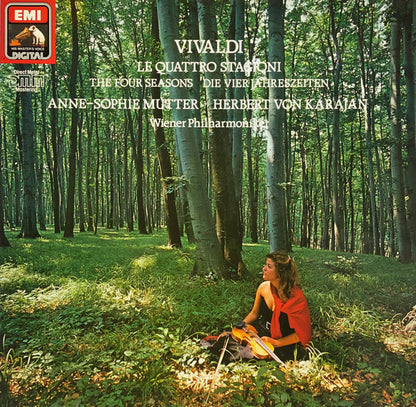 Vivaldi*, Anne-Sophie Mutter, Herbert Von Karajan, Wiener Philharmoniker : Le Quattro Stagioni = The Four Seasons = Die Vier Jahreszeiten (LP, Album, Gat)