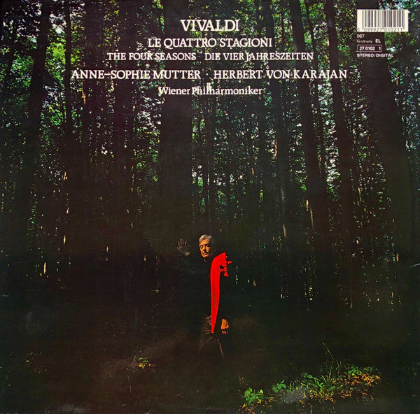 Vivaldi*, Anne-Sophie Mutter, Herbert Von Karajan, Wiener Philharmoniker : Le Quattro Stagioni = The Four Seasons = Die Vier Jahreszeiten (LP, Album, Gat)