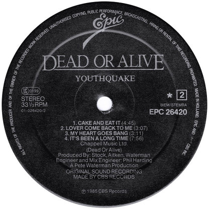 Dead Or Alive : Youthquake (LP, Album)