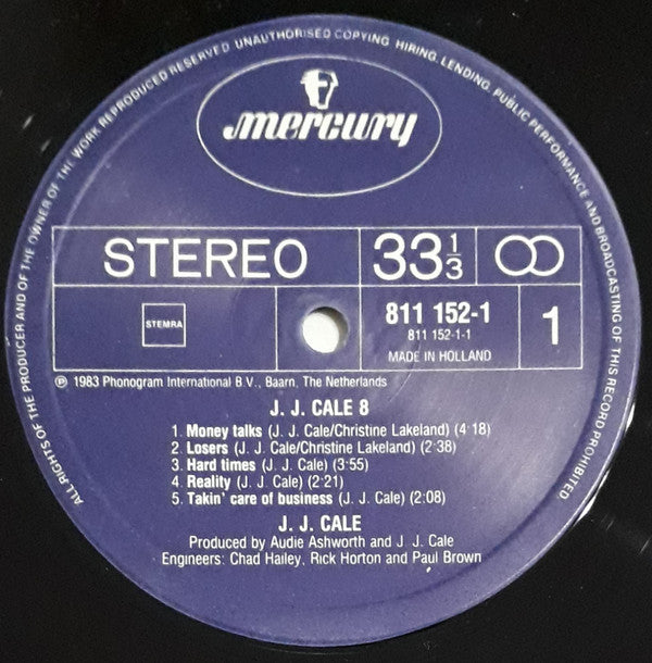 J.J. Cale : #8 (LP, Album, RE)