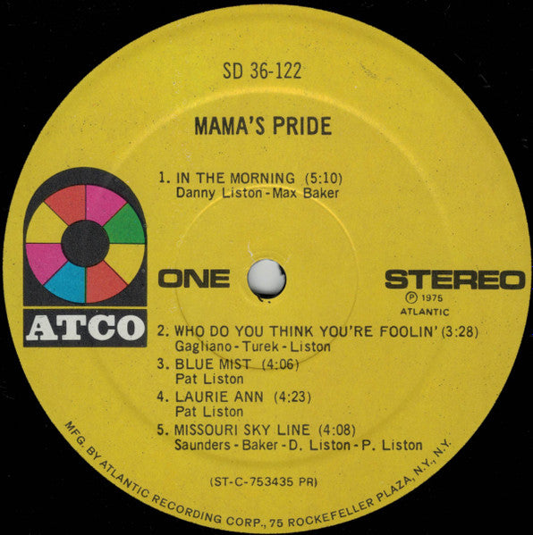 Mama's Pride (2) : Mama's Pride (LP, Album, Pre)