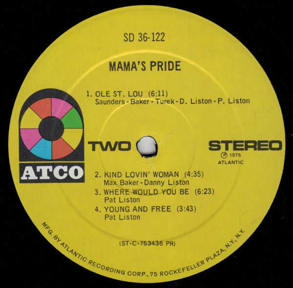 Mama's Pride (2) : Mama's Pride (LP, Album, Pre)