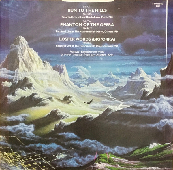 Iron Maiden : Run To The Hills (Live) (12")