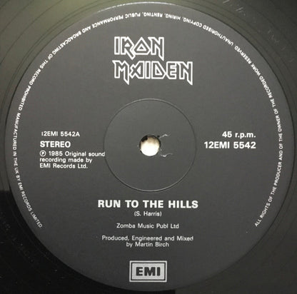 Iron Maiden : Run To The Hills (Live) (12")