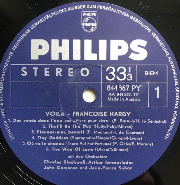 Françoise Hardy : Voilà (LP, Comp, Gat)