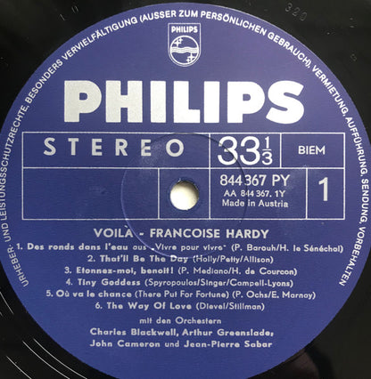 Françoise Hardy : Voilà (LP, Comp, Gat)