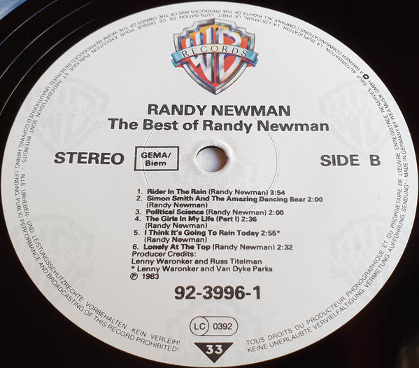Randy Newman : The Best Of (LP, Comp)