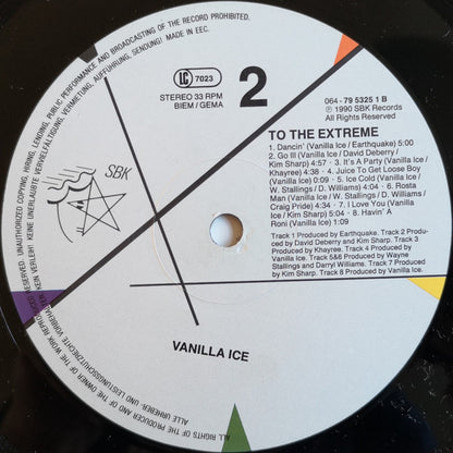 Vanilla Ice : To The Extreme (LP, Album)