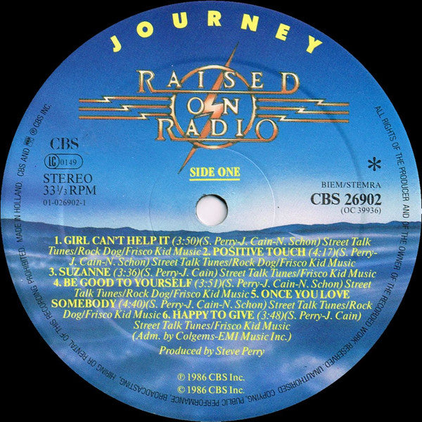 Journey : Raised On Radio (LP, Album)