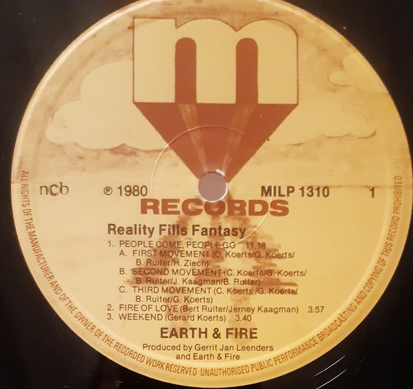 Earth & Fire* : Reality Fills Fantasy (LP, Album)