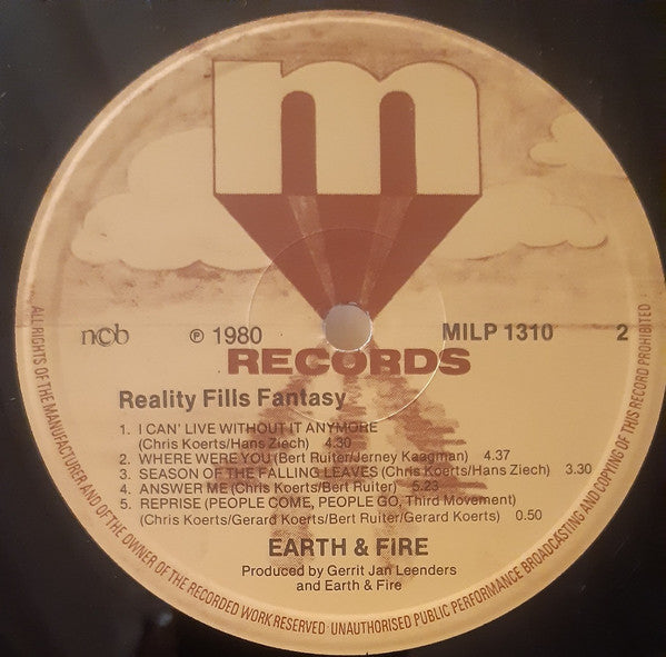 Earth & Fire* : Reality Fills Fantasy (LP, Album)