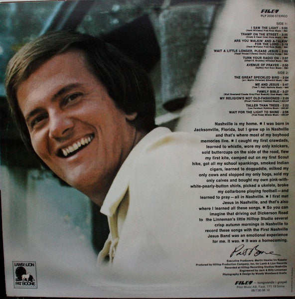 Pat Boone And The First Nashville Jesus Band : Pat Boone And The First Nashville Jesus Band (LP)
