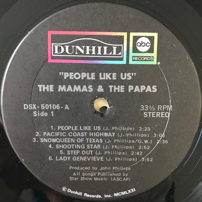 The Mamas & The Papas : People Like Us (LP, Album, Tru)