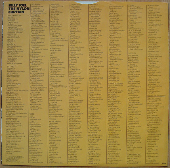 Billy Joel : The Nylon Curtain (LP, Album, Ste)