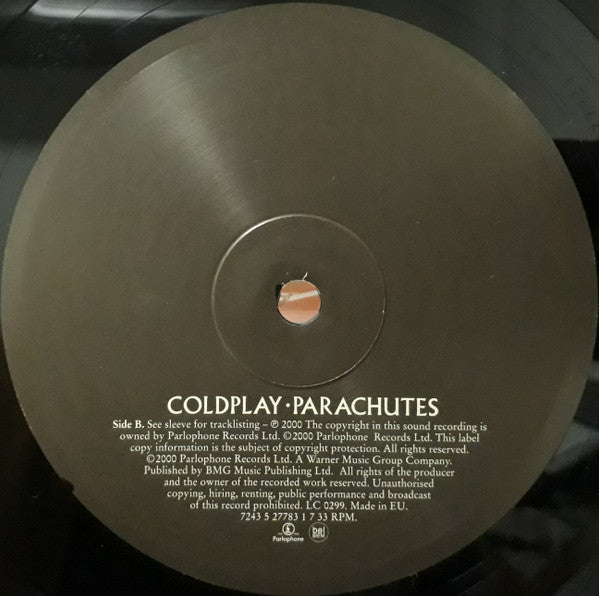Coldplay : Parachutes (LP, Album, RE, 180)
