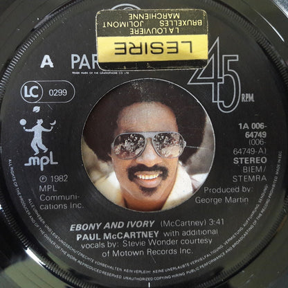 Paul McCartney : Ebony and Ivory (7", Single)