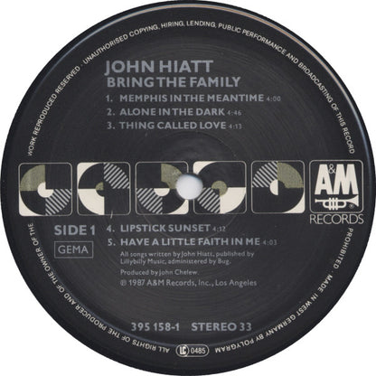 John Hiatt : Bring The Family (LP, Album)