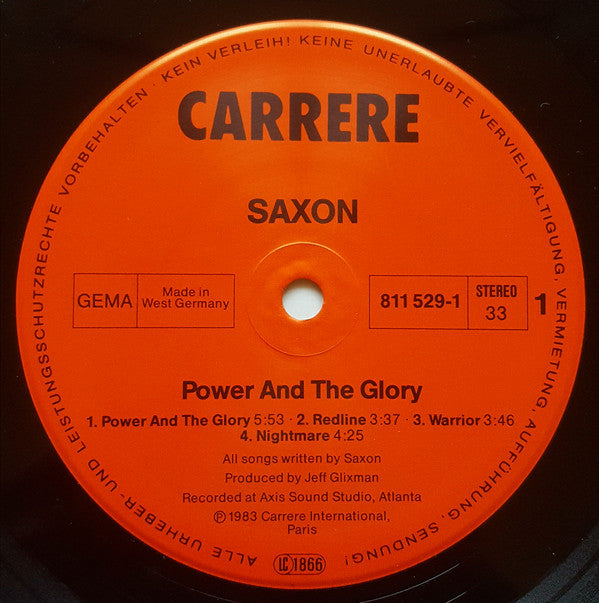 Saxon : Power & The Glory (LP, Album)
