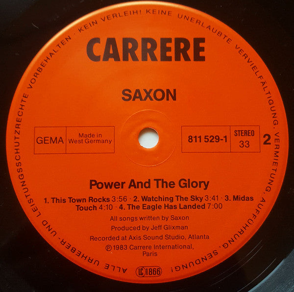 Saxon : Power & The Glory (LP, Album)
