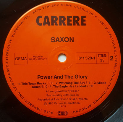 Saxon : Power & The Glory (LP, Album)