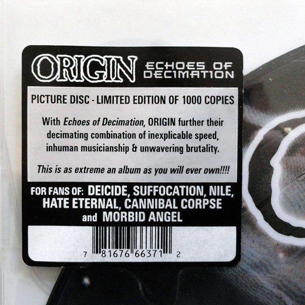 Origin (7) : Echoes Of Decimation (LP, Ltd, Pic)