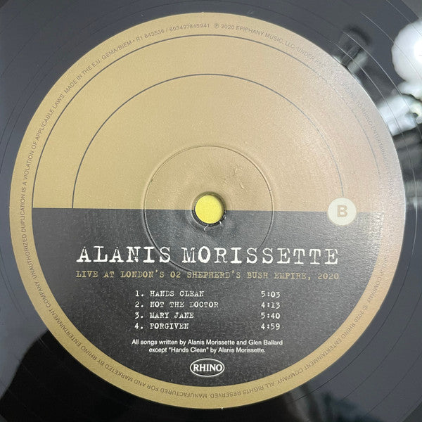 Alanis Morissette : Live At London's O2 Shepherd's Bush Empire, 2020 (2xLP, RSD, Ltd)