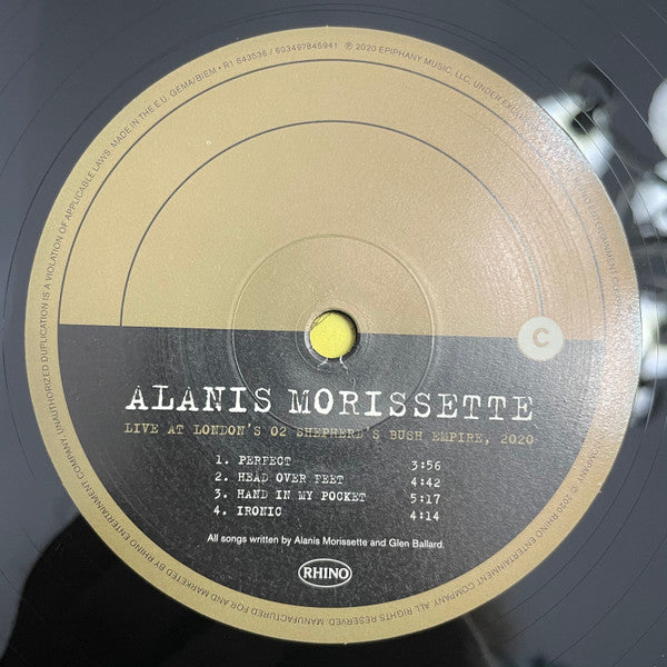 Alanis Morissette : Live At London's O2 Shepherd's Bush Empire, 2020 (2xLP, RSD, Ltd)