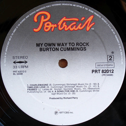 Burton Cummings : My Own Way To Rock (LP, Album)