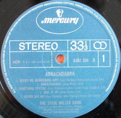The Steve Miller Band* : Abracadabra (LP, Album)
