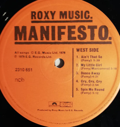 Roxy Music : Manifesto (LP, Album)