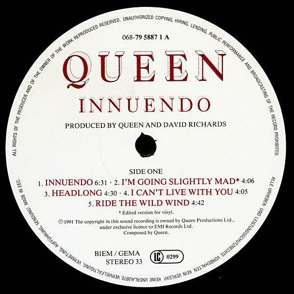 Queen : Innuendo (LP, Album)