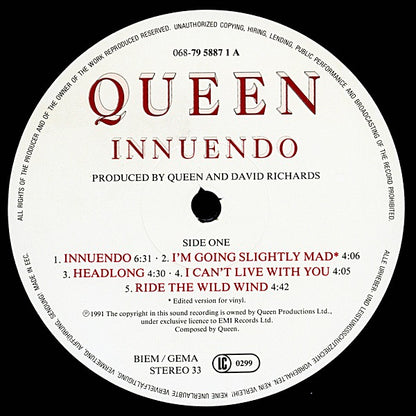 Queen : Innuendo (LP, Album)
