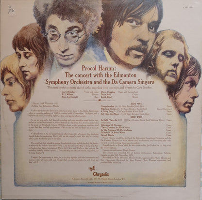 Procol Harum In Concert With The Edmonton Symphony Orchestra : Live (LP, Album, RE)