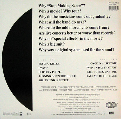 Talking Heads : Stop Making Sense (LP, Album)