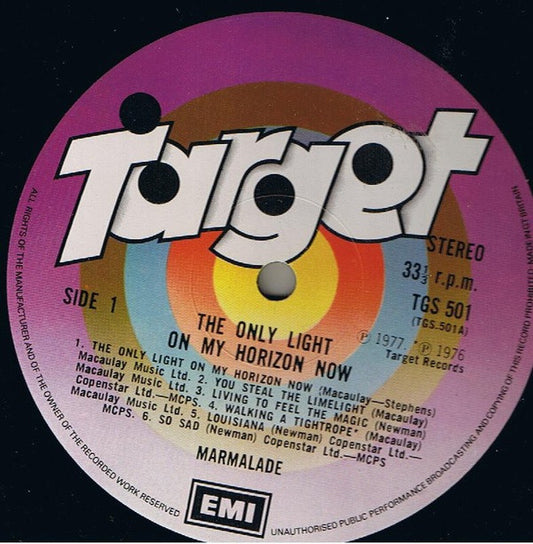 Marmalade* : The Only Light On My Horizon Now (LP, Album)
