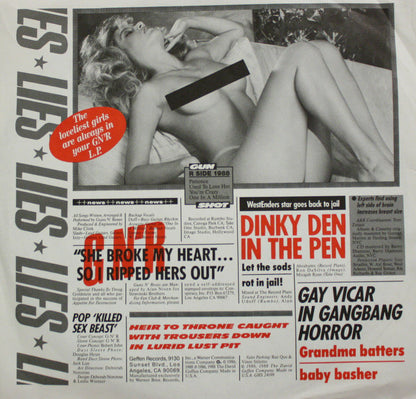 Guns N' Roses : G N' R Lies (LP, Album, RP)