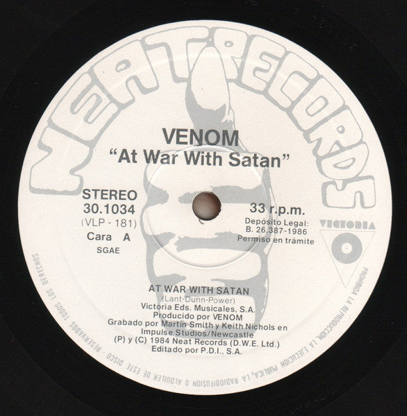 Venom (8) : At War With Satan (LP, Album)