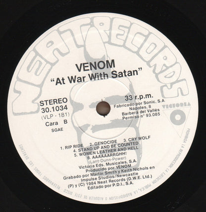 Venom (8) : At War With Satan (LP, Album)
