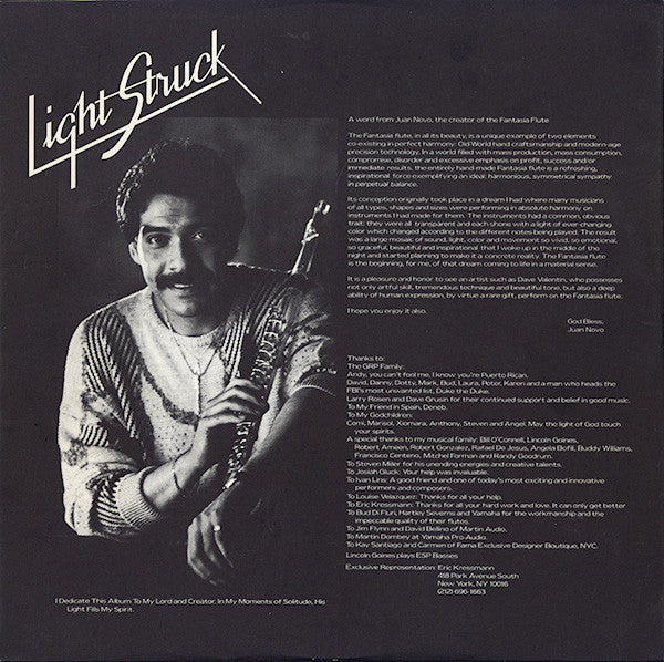 Dave Valentin : Light Struck (LP, Album)